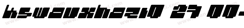 KSWAUXHAZI0 27 00字体转换